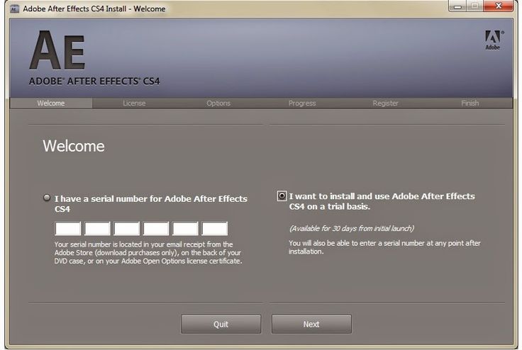 After Effects Cs4 Trial